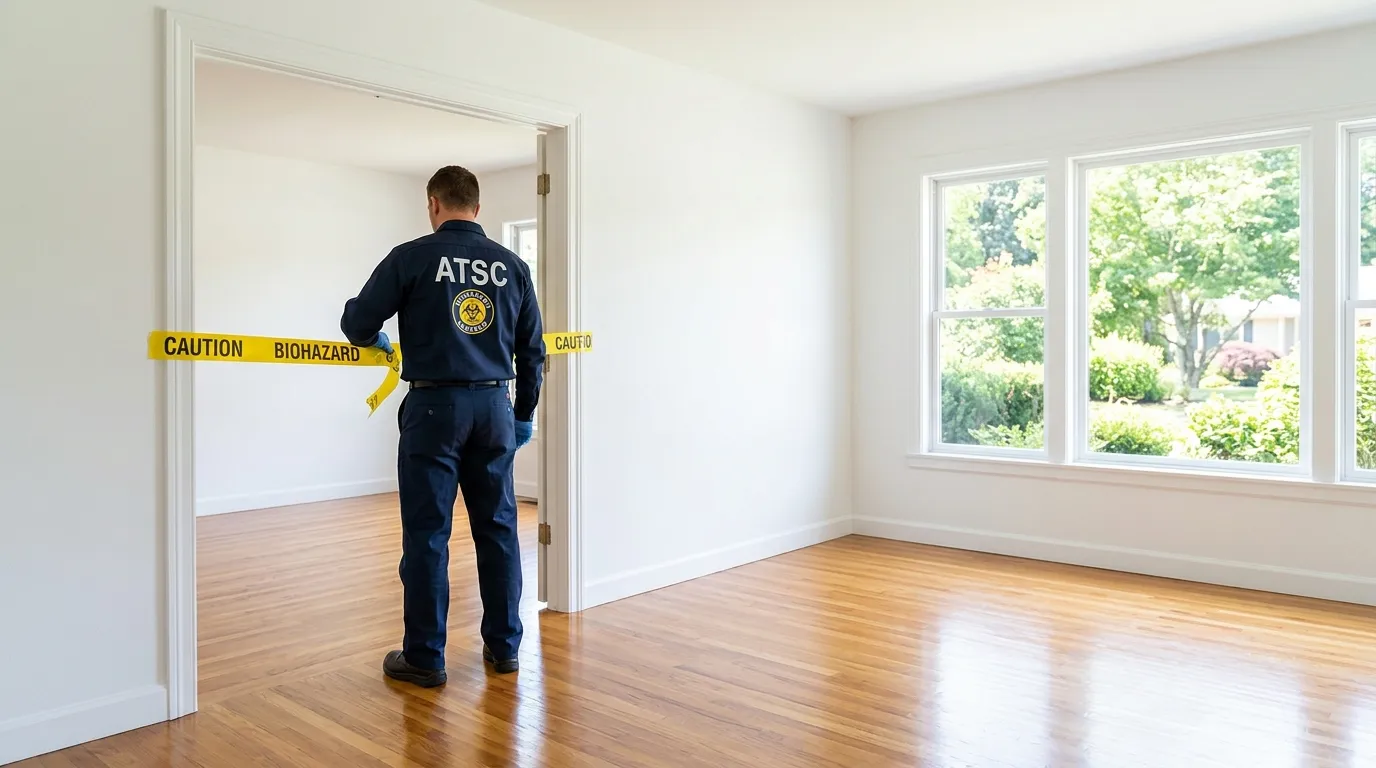 Certified biohazard cleanup crew performing Crime Scene Cleanup in Dardenne Prairie